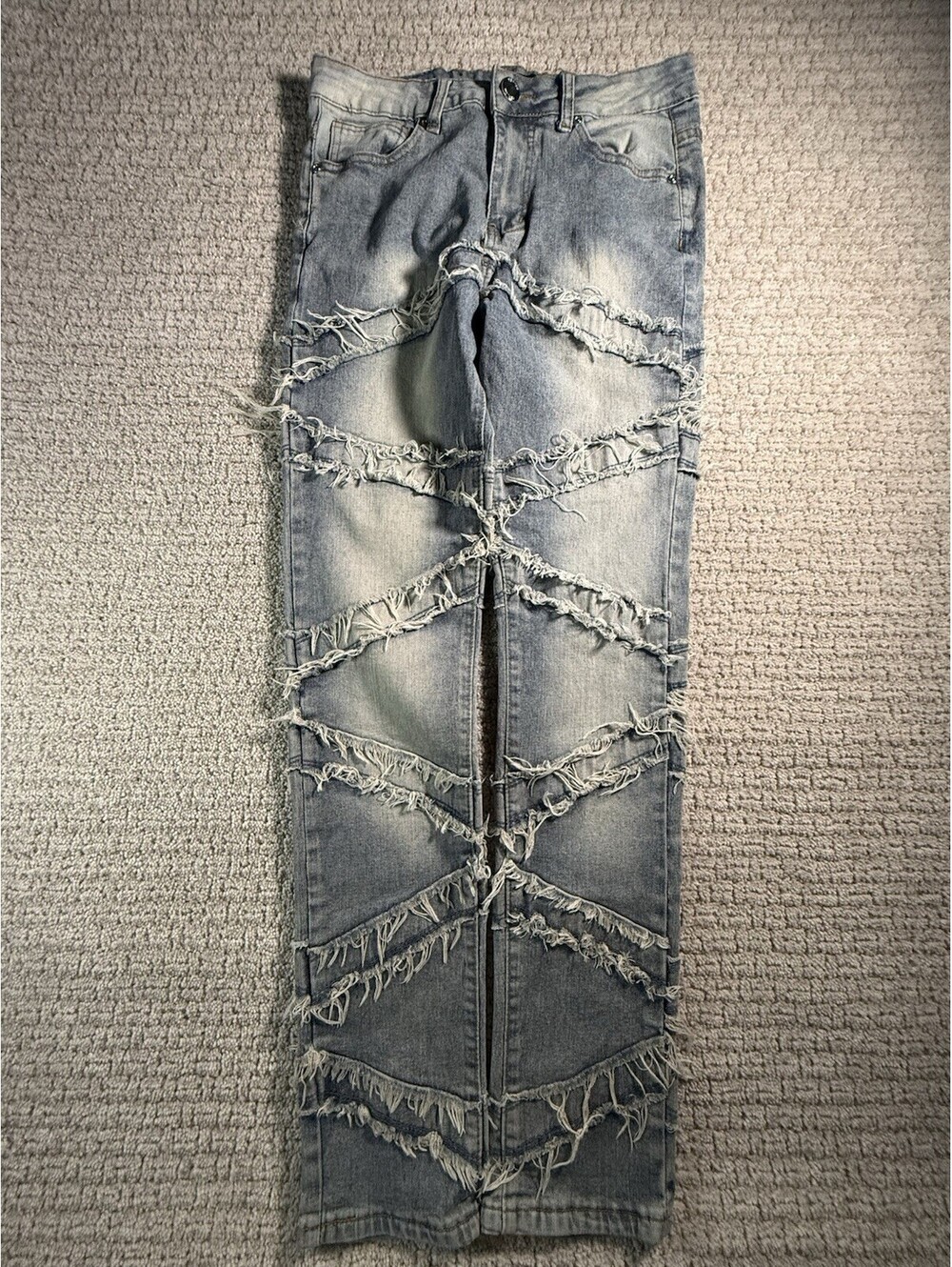 Waimea New York Jeans Youth Size 18 Stacked Skinny Fit Distressed